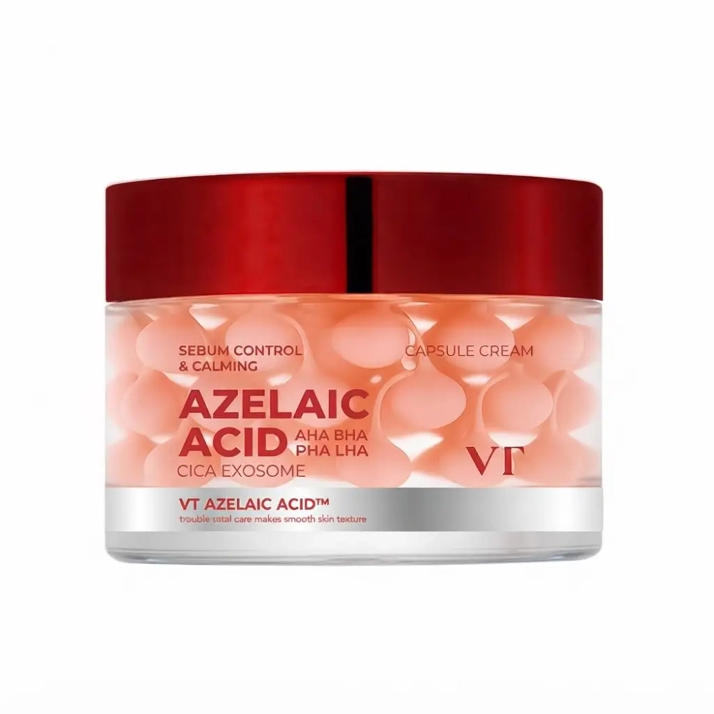 VT Cosmetics Azelaic Acid Care Capsule Cream — себорегулирующий крем Корея