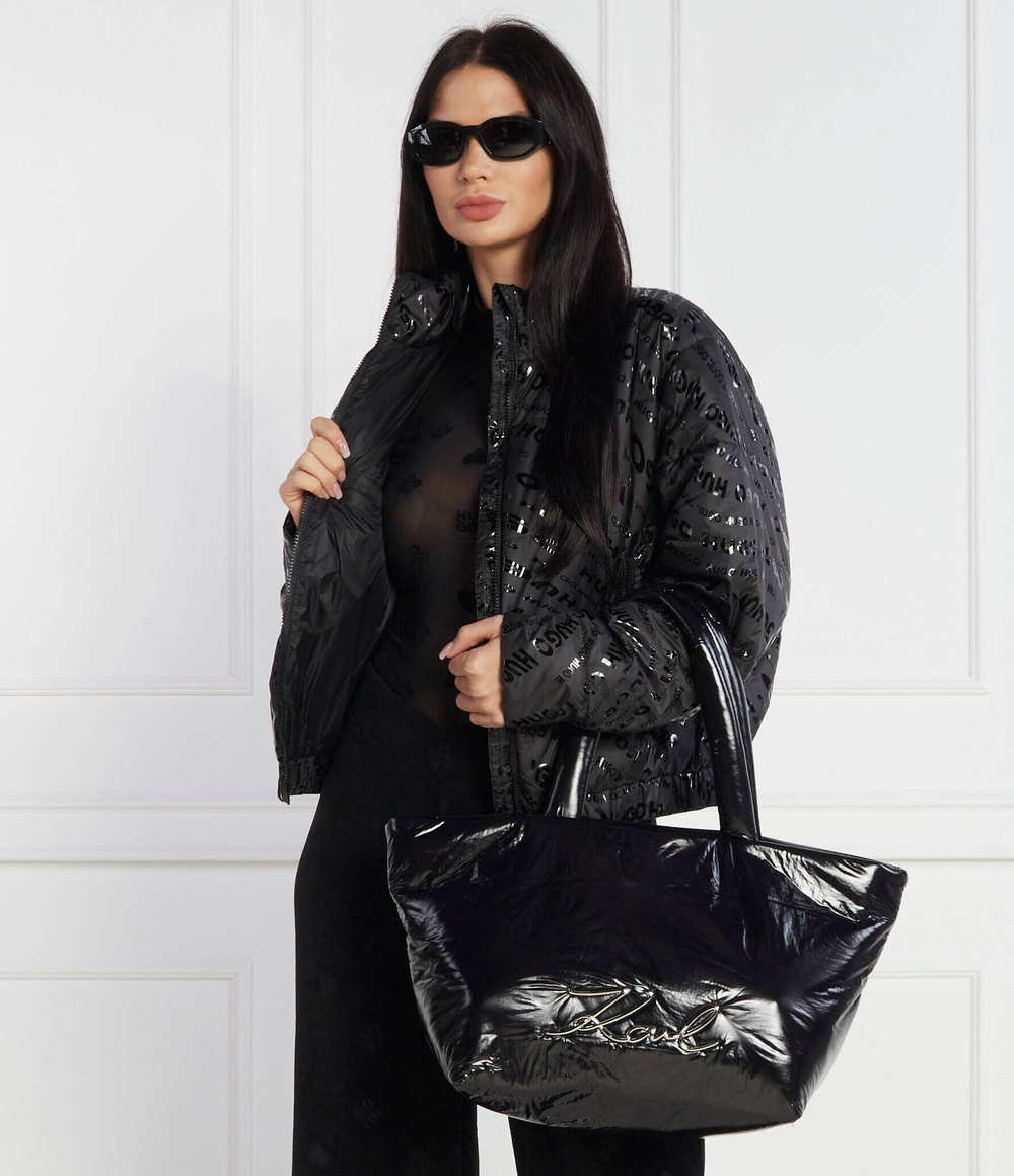 Сумка-шопер k/signature soft md tote Karl Lagerfeld - черный(236W3003)