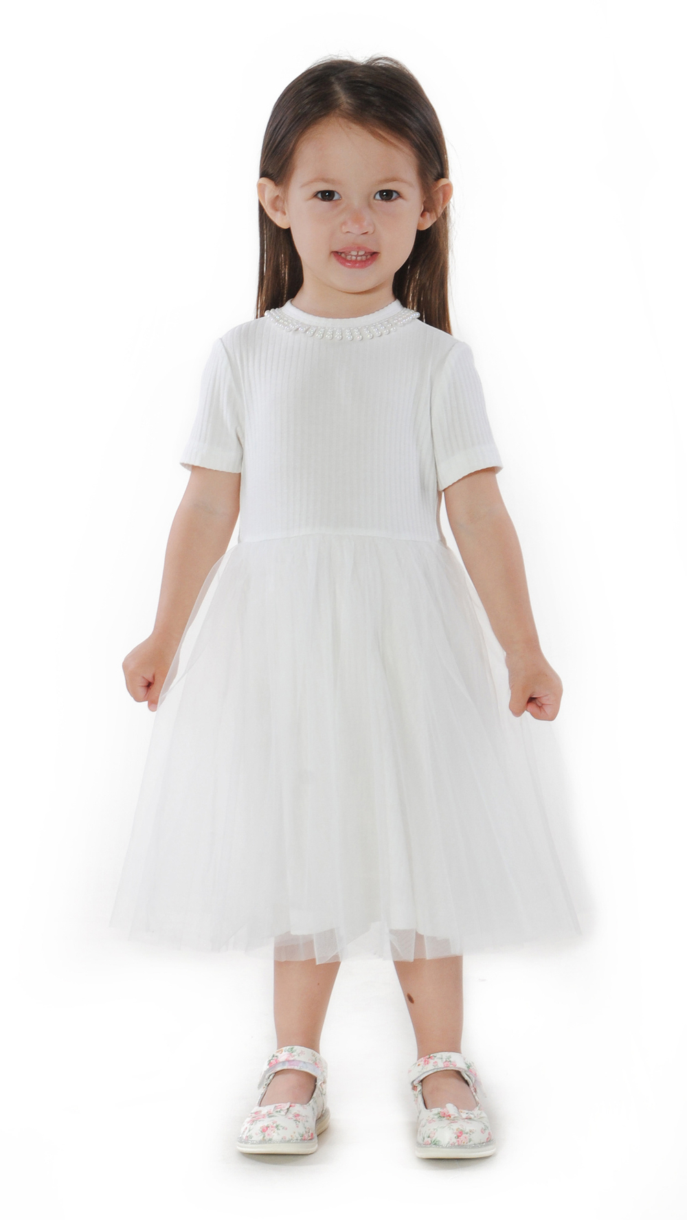Платье летнее трикотажное для девочки 2-8 лет Fleur de Vie