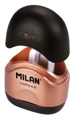 Точилка пластиковая Capsule Cooper 1 отверстие 24 шт, ассорти 20165224CP, Milan