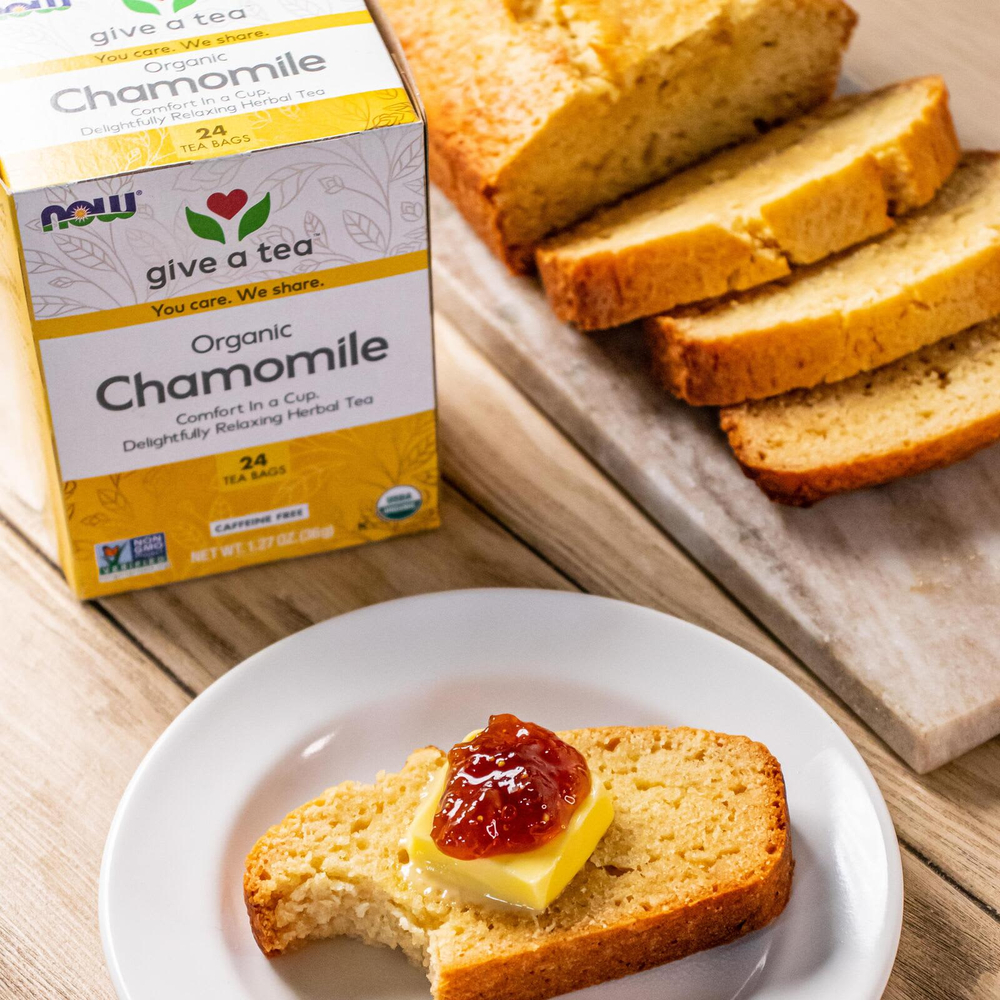 NOW Foods, органический ромашка, без кофеина, 24 чайных пакетика, 36 г (1,27 унции)