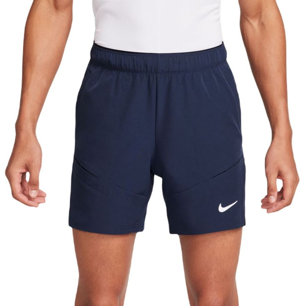 Теннисные шорты Nike Court Dri-Fit Advantage 7" Tennis Short - obsidian/obsidian/white
