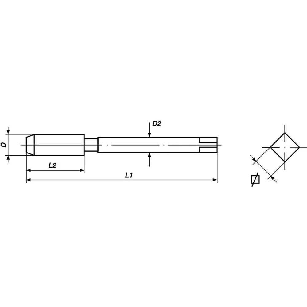 Метчики ручные M2-Set3 VÖLKEL 27316