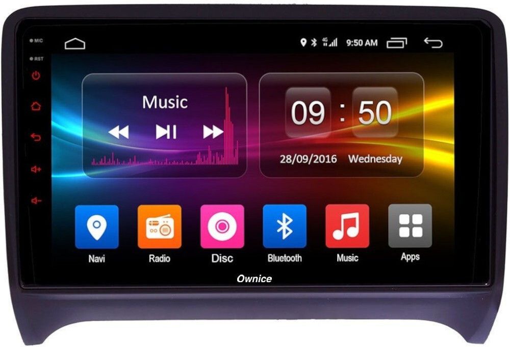 Магнитола для AUDI TT 2006-2014 (8J) - Kuberg OL-9101 QLed, Android 12, Быстрая, CarPlay, 4G SIM-слот