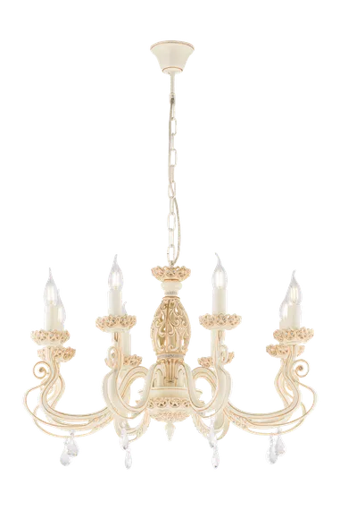 Люстра подвесная Sfera Sveta 85645/8 BGE+MGD, 8×40 Вт, золотая и бежевая