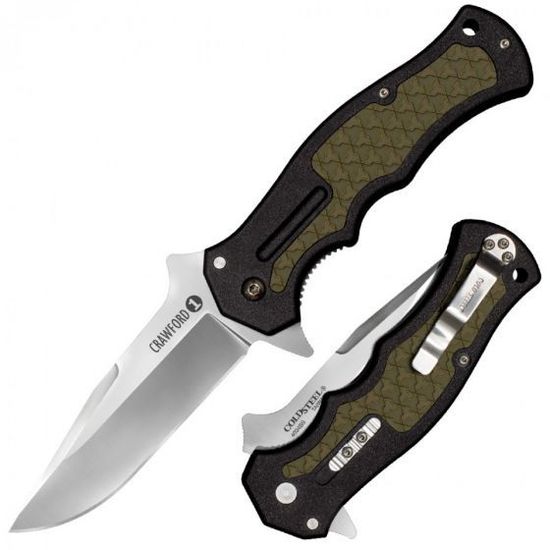 Складной нож Cold Steel 20MWC Crawford Model 1 c клинком из стали 4034 Stainless Steel, рукоять Zytel