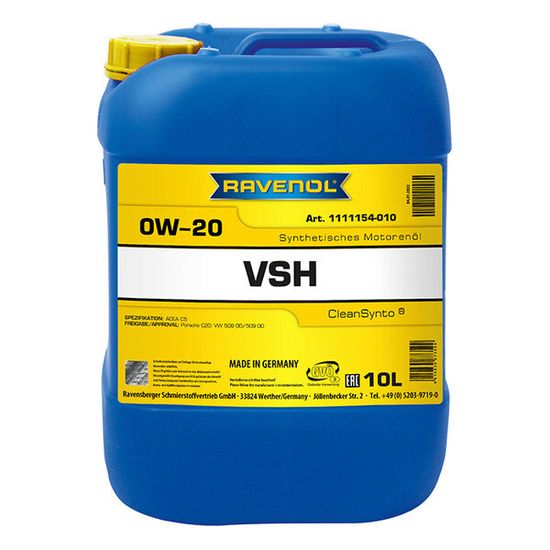 VSH 0W-20 RAVENOL Моторное масло 10 Литров