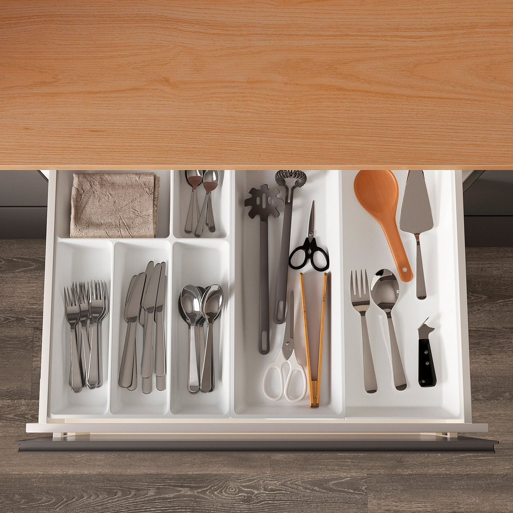 IKEA UPPDATERA  (ИКЕА УППДАТЕРА)  -  Лоток для столовых приборов - белый 32x50 см