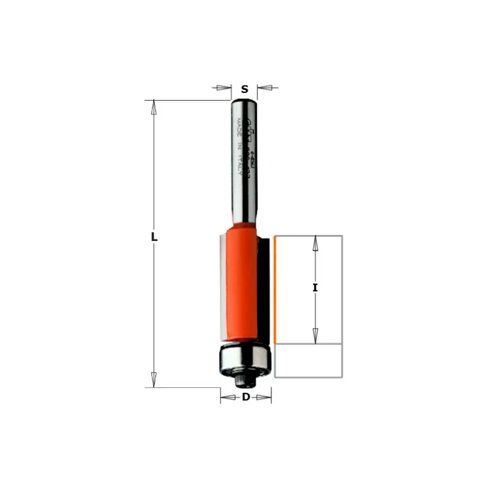 Фреза обгонная с нижним подшипником S=12 D=19x25,4 CMT 906.691.11