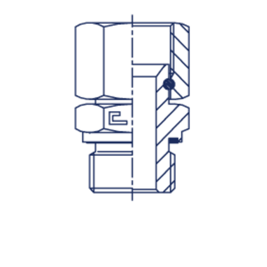 Штуцер FNE JIC 3/4 - BSP 3/8