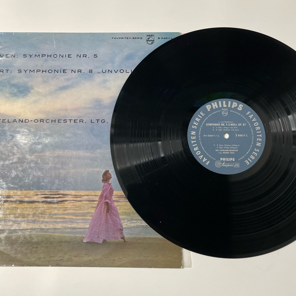 Винтажная виниловая пластинка LP Beethoven Бетховен, Schubert Шуберт, Symphonie Nr. 5 / Symphonie Nr. 8 Unvollendete (Германия 1972)