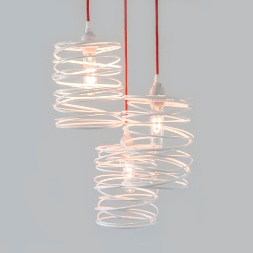 Spiral Nest Cascading 3 Light Chandelier, Bronze -Open Box By Zac Ridgely, from Ridgely Studio Works