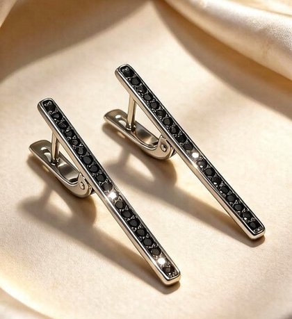Ювелирные серьги из серебра 925 пробы
