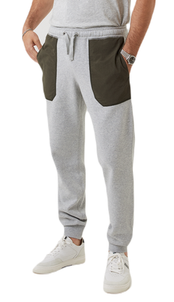 Мужские теннисные штаны Björn Borg Sthlm Sweat Pants - light gray melange