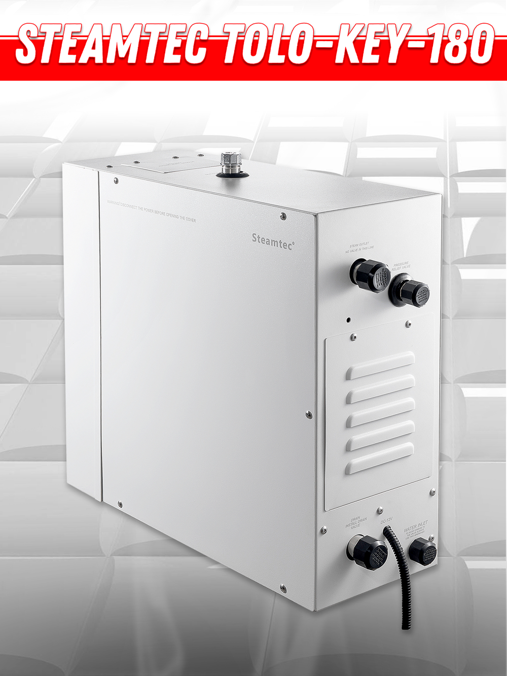 Steamtec TOLO KEY 180 - 18 кВт (ВЛАГОСТОЙКИЙ модуль управления), парогенератор для хамама и турецкой бани