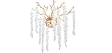 Настенный светильник (бра) 3*G9 FR1010WL-03G золото Mineral Crystal Freya