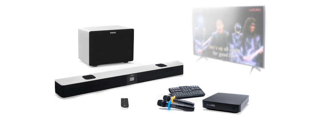 Evolution EvoBox Plus с микрофонами и саундбаром