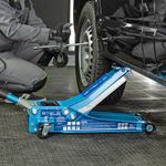 Домкрат гидравлический подкатной, быстр.подъем, 3т LOW PROFILE QUICK LIFT, 75-515 мм, проф Stels