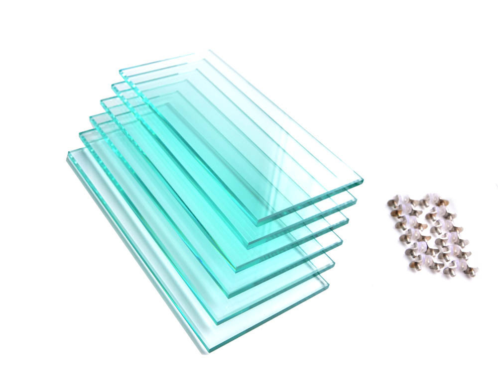 Комплект полированных стеклянных полок для Altum-135 / Crystal-145 (6шт. 116х289х10мм.)