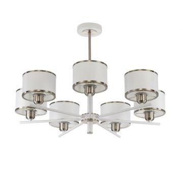 Люстра на штанге 7*E27 CL421272 хром/белый ALTON Citilux