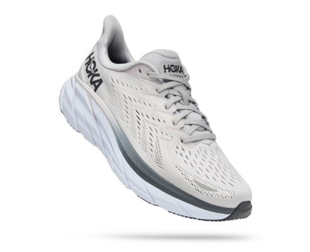 Кроссовки HOKA CLIFTON 8 Lunar Rock  Nimbus Cloud арт. 1119393LRNC, белый, муж.