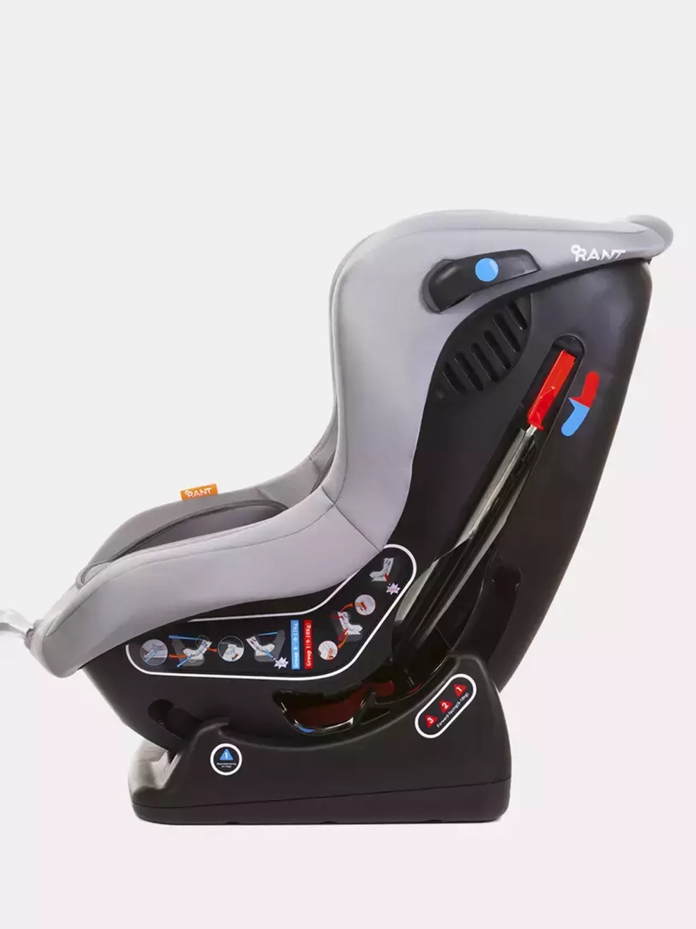 Автокресло LB-777 "Pilot" Safety line (Storm Grey) группа 0-1 (0-18 кг)