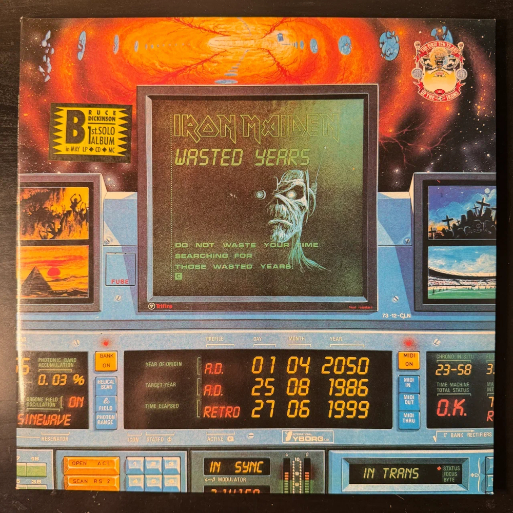 Iron Maiden ‎– Wasted Years · Stranger In A Strange Land (Европа 1990г.) 2 × Vinyl, 12", 45 RPM