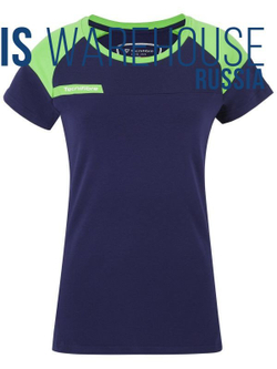 Женская теннисная футболка Tecnifibre Lady F1 Stretch - navy