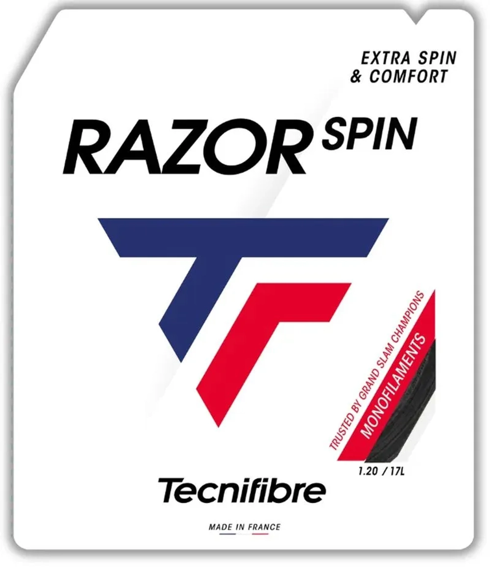 Струны теннисные Tecnifibre Razor Spin (12,2 m) - carbon