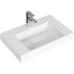 AQ CUB0107GR Cube Тумба под умывальник подвесная, 700х508х445 мм, 2 ящика, Серый