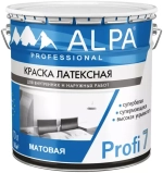 Краска латексная Alpa Profi 7 матовая супербелая 10л