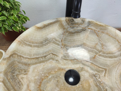Раковина из оникса Bowl Yellow BO-60904 45x45x17 из натурального камня