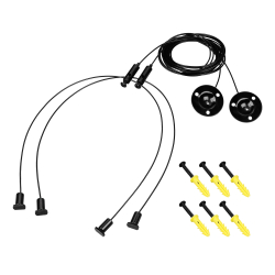 Подвес LINE-6070 2x2m Set BLACK (Pad 9x2mm) (Arlight, Металл) 056257