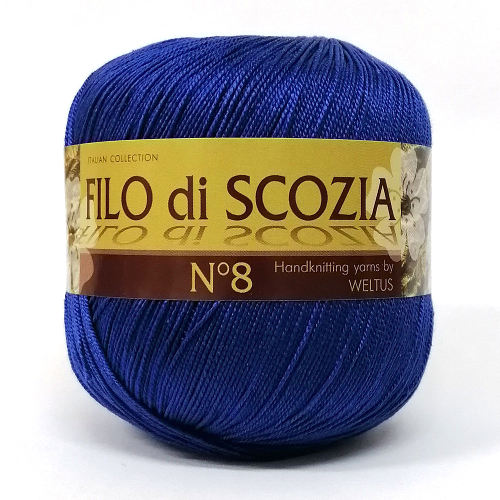 Пряжа Filo Di Scozia №8 50г, 340м, 100%мерсеризованный хлопок (цена за 1 шт)