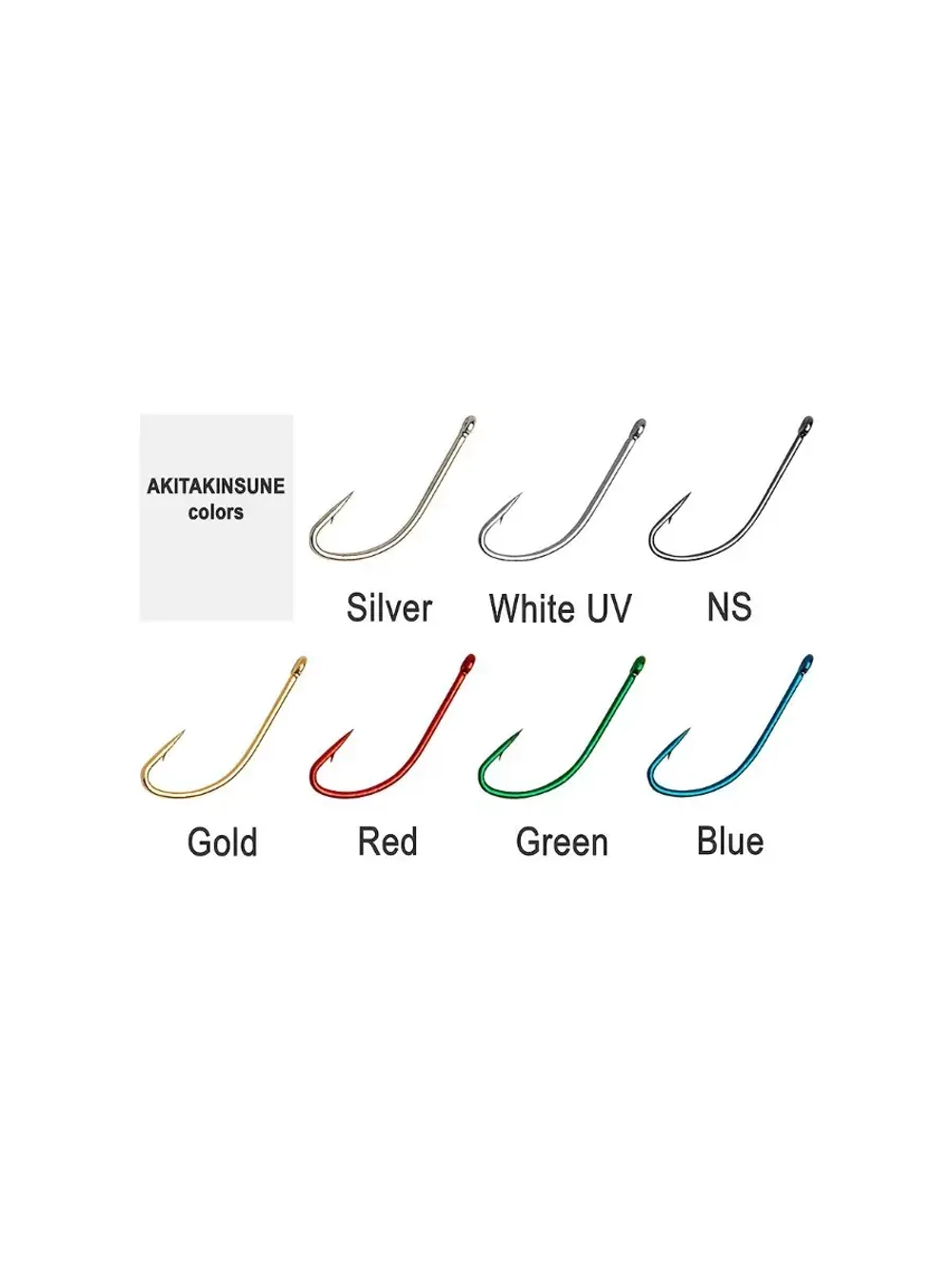 Крючок одинарный Akitakitsune ringed #1 White UV