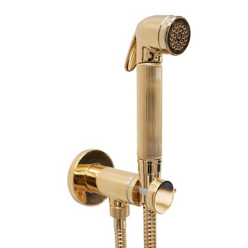 Bossini Nikita Mixer Set гигиенический комплект: смеситель прогрессивный, душ с кнопкой для подачи воды, шланг 1250 мм, держатель с шланговым подключением