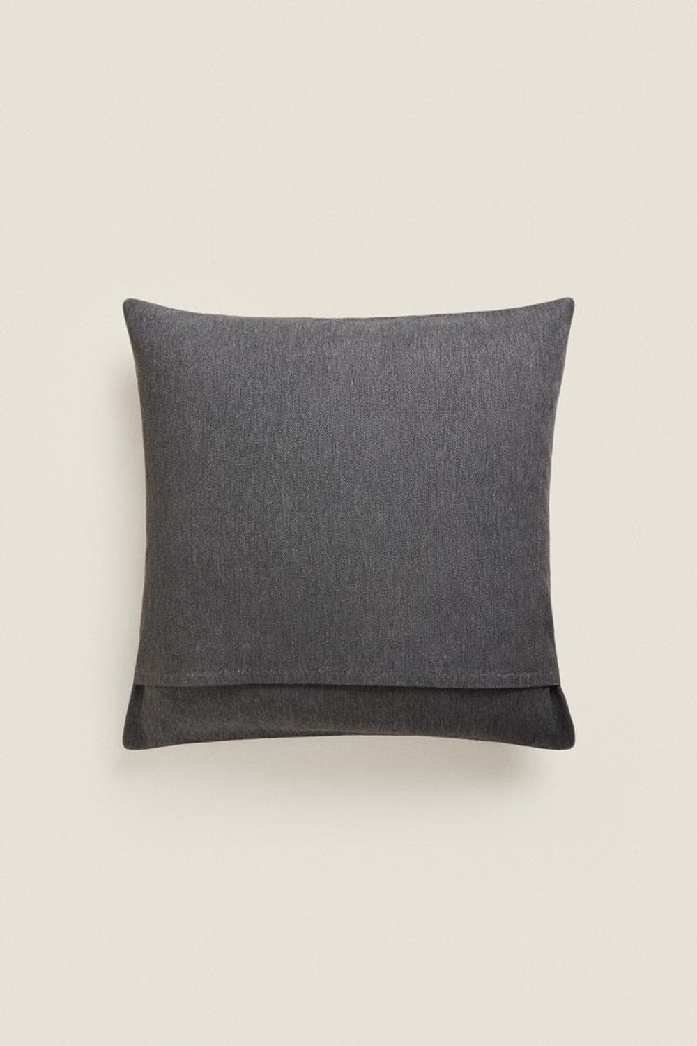 ZARA HOME ОДНОТОННЫЙ ЧЕХОЛ ДЛЯ ДЕКОРАТИВНОЙ ПОДУШКИ, СЕРЫЙ