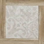 Керамогранит Alma Ceramica GFU04RIC74R Ricci 60x60 бежевый / коричневый / серый сахарный под дерево / бетон / цемент c узорами