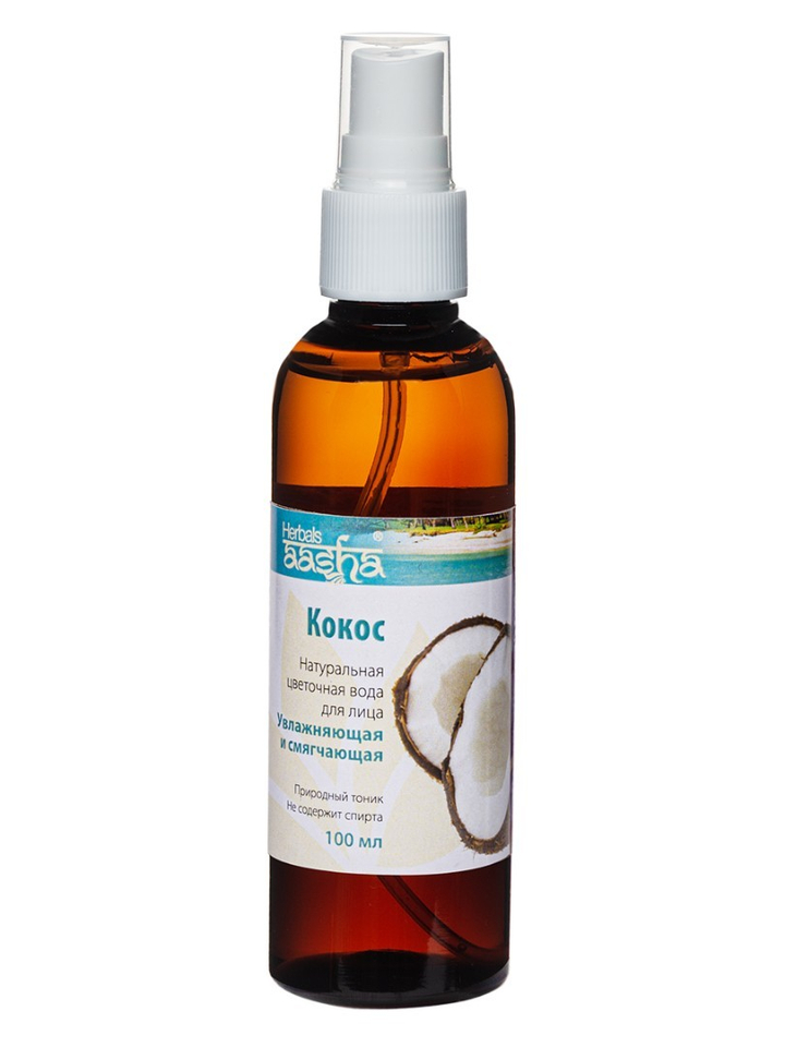АКЦИЯ Цветочная вода Aasha Herbals Кокос, спрей, 100 мл