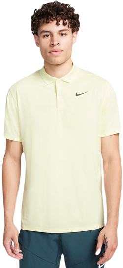 Мужское теннисное поло Nike Court Dri-Fit Pique Polo - зеленый