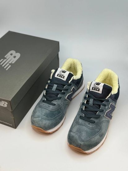 Кроссовки New Balance 574 "Grey" с мехом