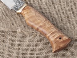 Нож "Щукарь", сталь Bohler N690, рукоять стабилизированная береза