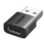 Переходник USB3.0 (папа) на Type-C (мама) Ugreen US701 серый