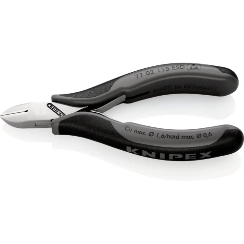 Кусачки боковые для электроники антистатические 115 мм Knipex 77 02 115 ESD