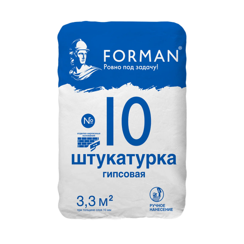 ФОРМАН 10 Professional Штукатурка гипсовая 30кг по низкой цене