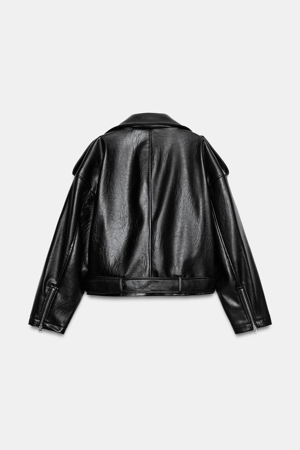 КУРТКА В БАЙКЕРСКОМ СТИЛЕ ИЗ ИСКУССТВЕННОЙ КОЖИ — ZARA