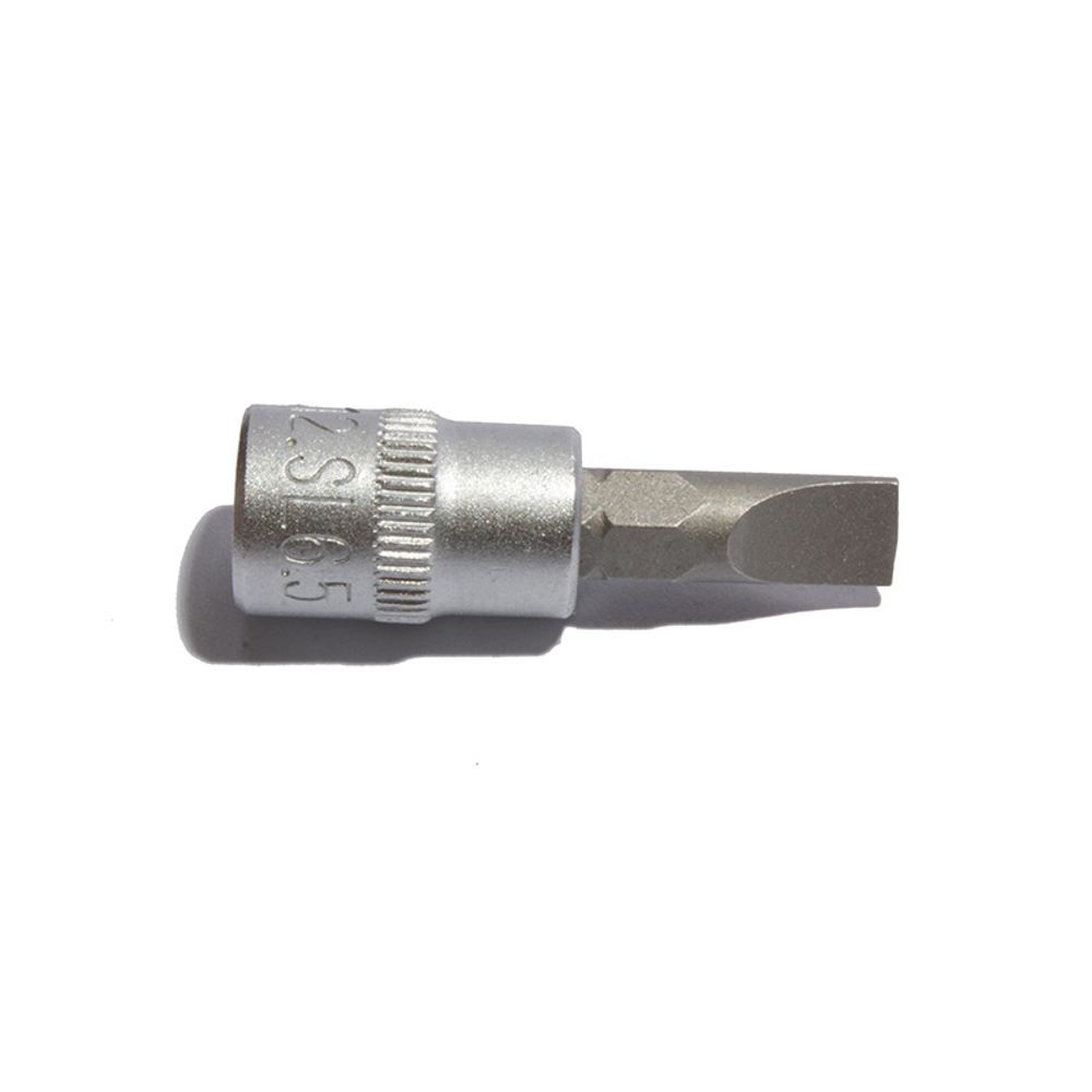 Торцевая головка короткая с битой 1/4" SL6.5, СТАНКОИМПОРТ, CS-14.12.SL6.5
