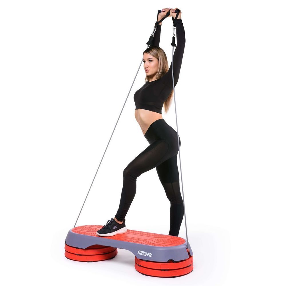 Степ-платформа с эспандерами PROFI-FIT