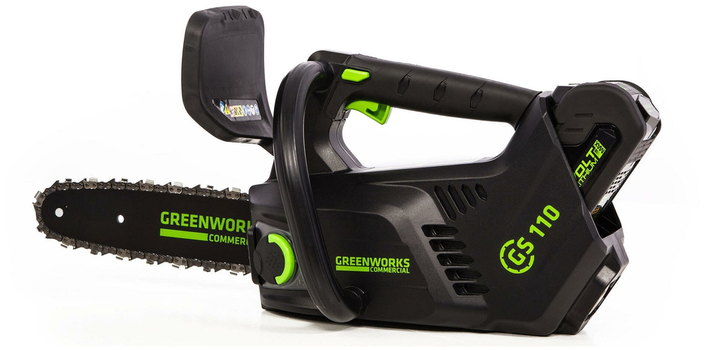 Пила цепная одноручная аккум. GREENWORKS GD40TCS 40В,25см,1/4-1,3-58,б/щ,без АКБ и ЗУ (2003807)