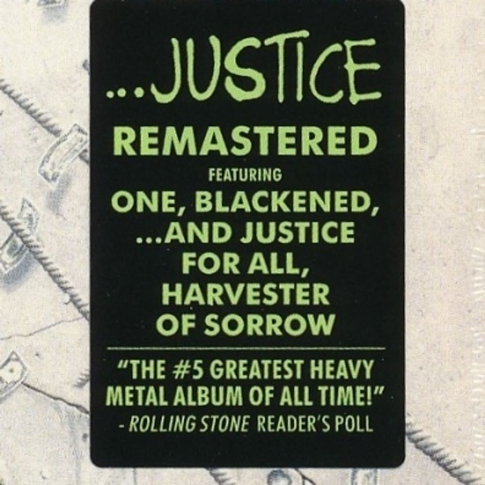 Metallica. ... And Justice For All (CD) Металлика